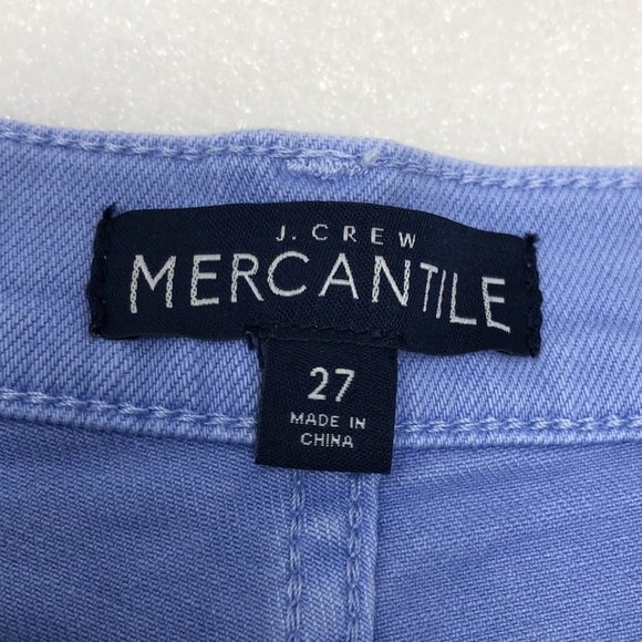 J. Crew Periwinkle High-Rise Garment-Dyed Cutoff Boy Short Size 27 - Picture 7 of 14